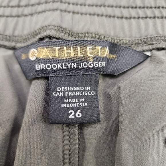Athleta Brooklyn Jogger Pants Olive Green 26 - Picture 7 of 7